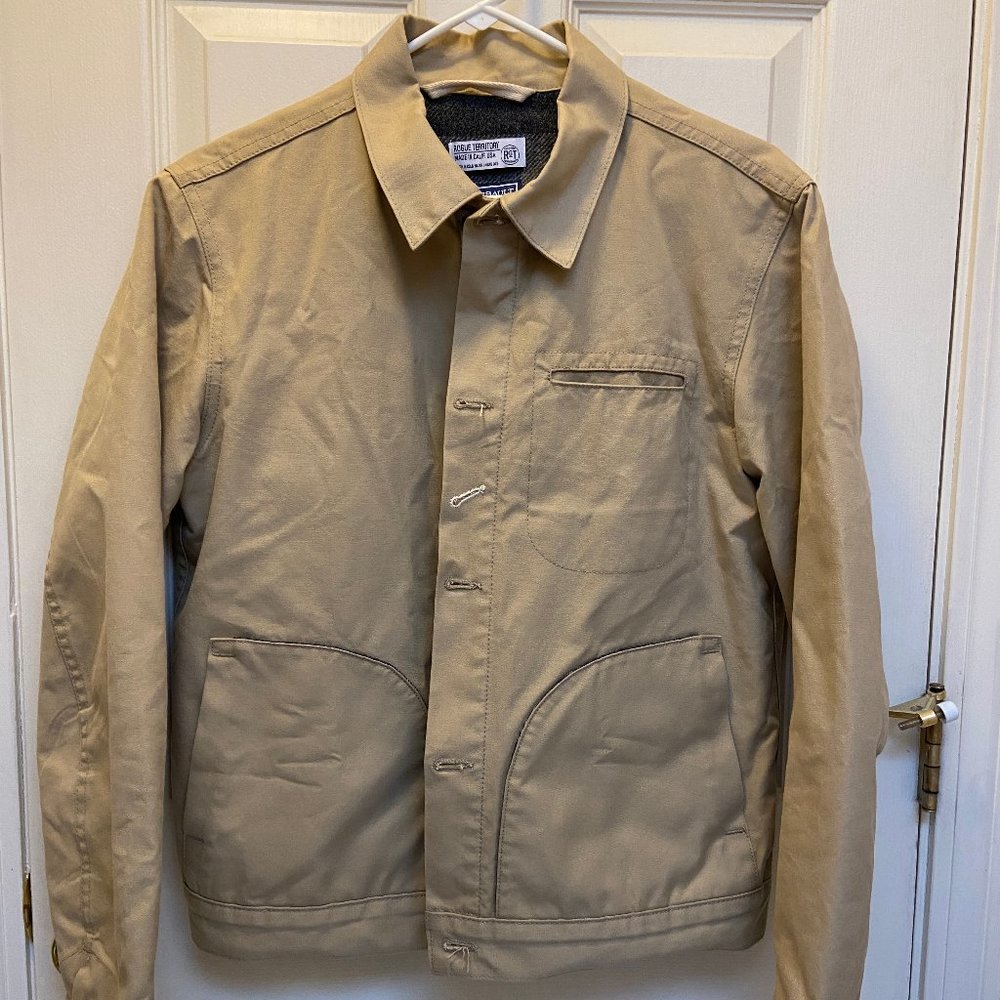 Rogue Territory Supply Jacket Unwaxed Tan Ridgeline, Lined, Men's, Large
